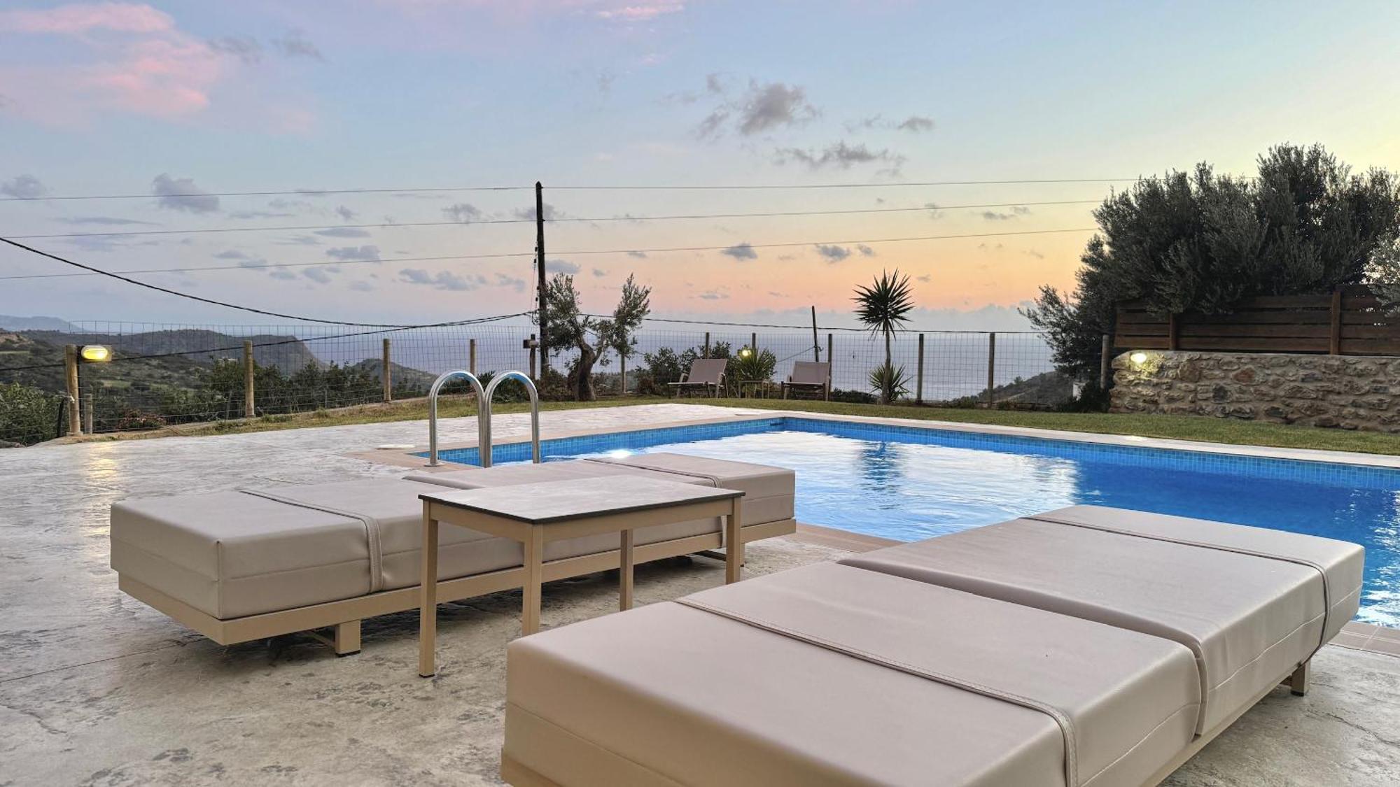 Villa Michael Triopetra Private Villa, Private Swimming Pool, Garden, Panoramic Sunset Exteriér fotografie