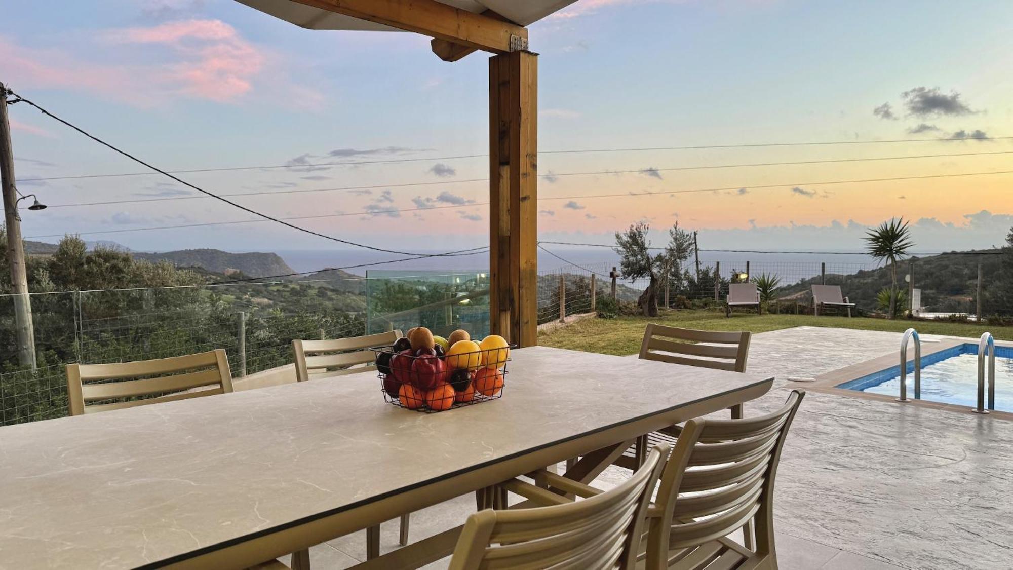 Villa Michael Triopetra Private Villa, Private Swimming Pool, Garden, Panoramic Sunset Exteriér fotografie