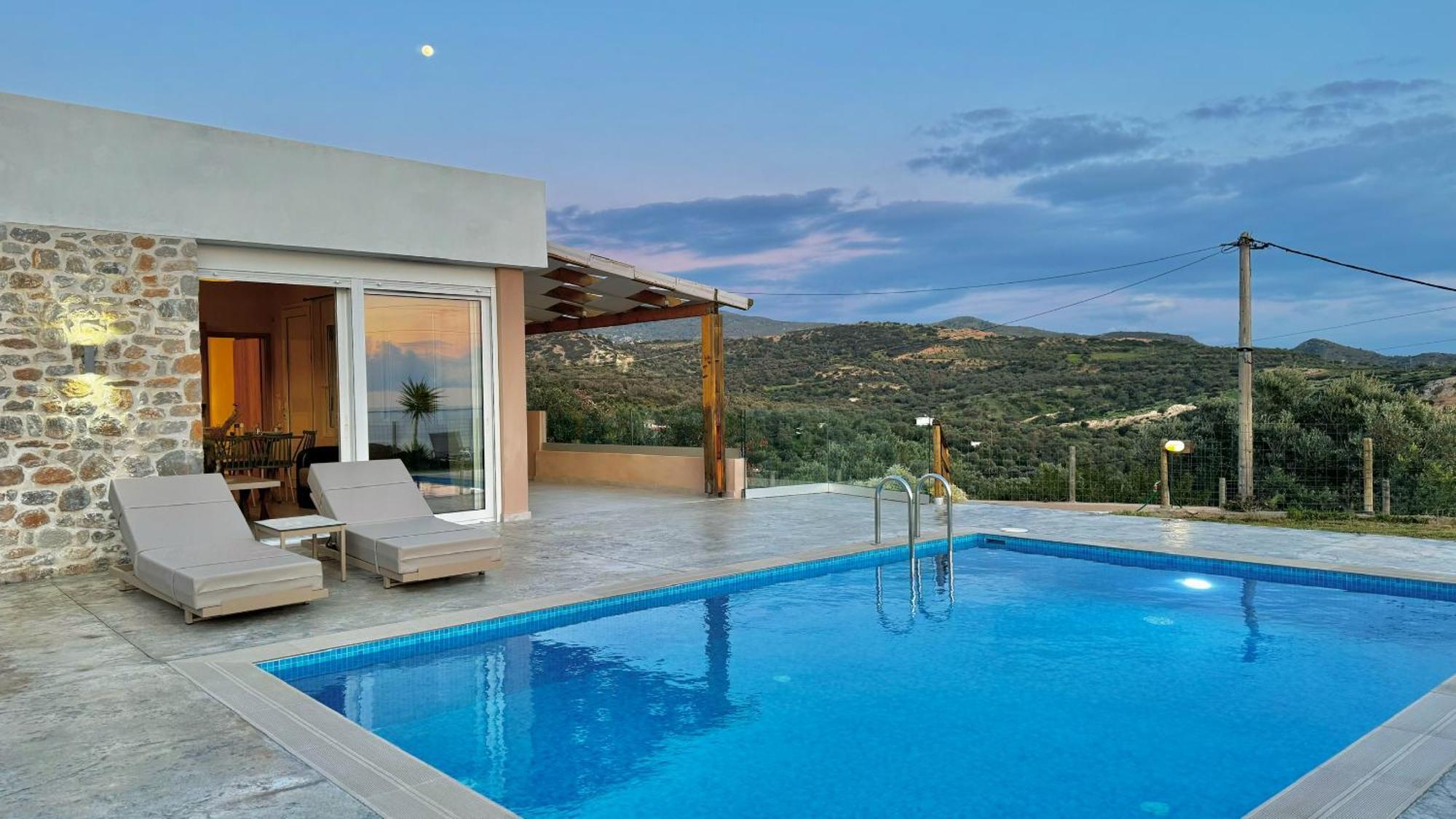 Villa Michael Triopetra Private Villa, Private Swimming Pool, Garden, Panoramic Sunset Exteriér fotografie