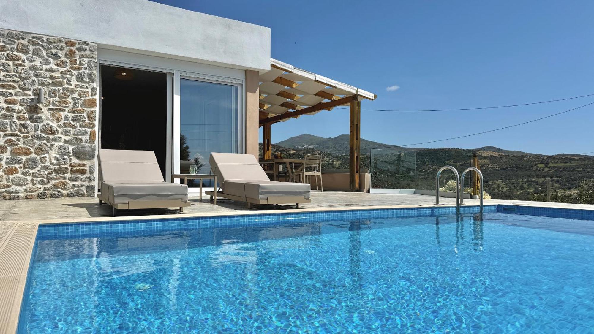 Villa Michael Triopetra Private Villa, Private Swimming Pool, Garden, Panoramic Sunset Exteriér fotografie