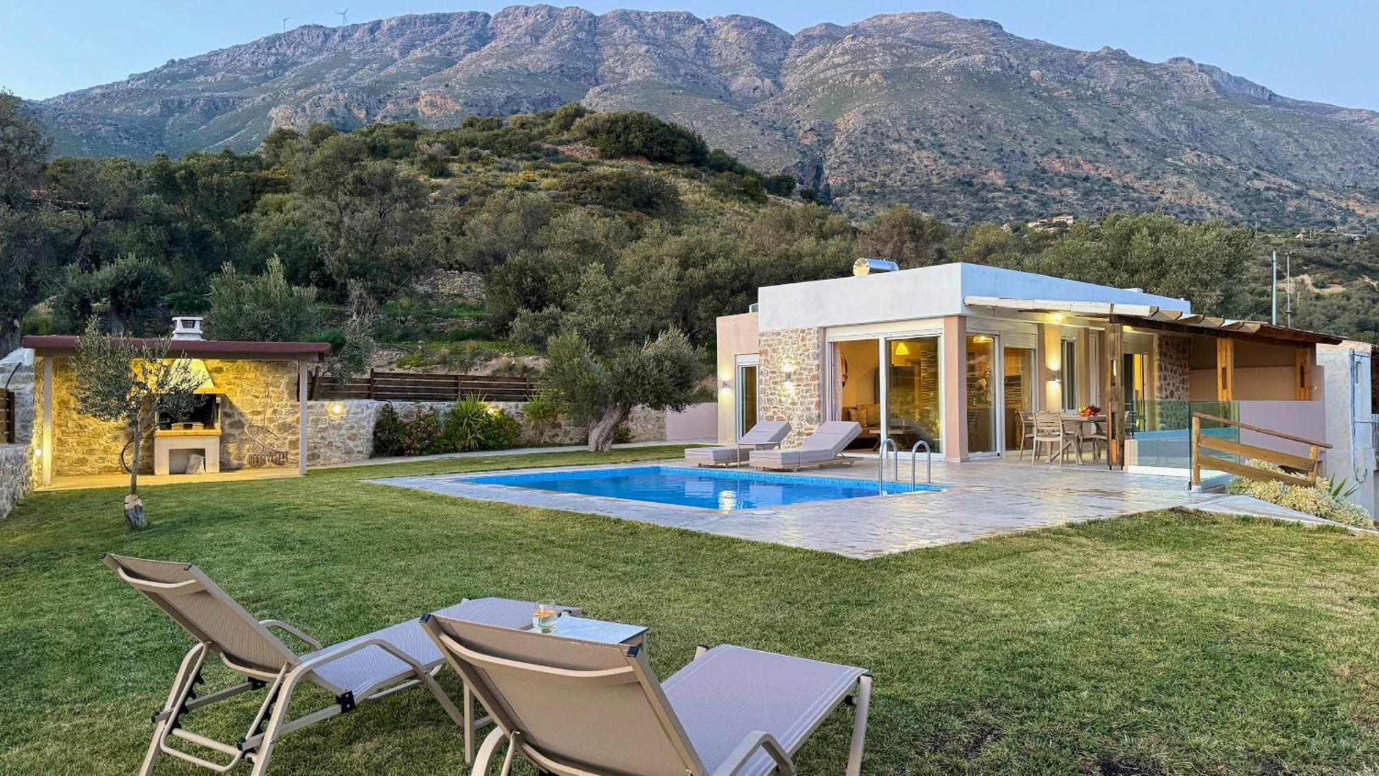 Villa Michael Triopetra Private Villa, Private Swimming Pool, Garden, Panoramic Sunset Exteriér fotografie